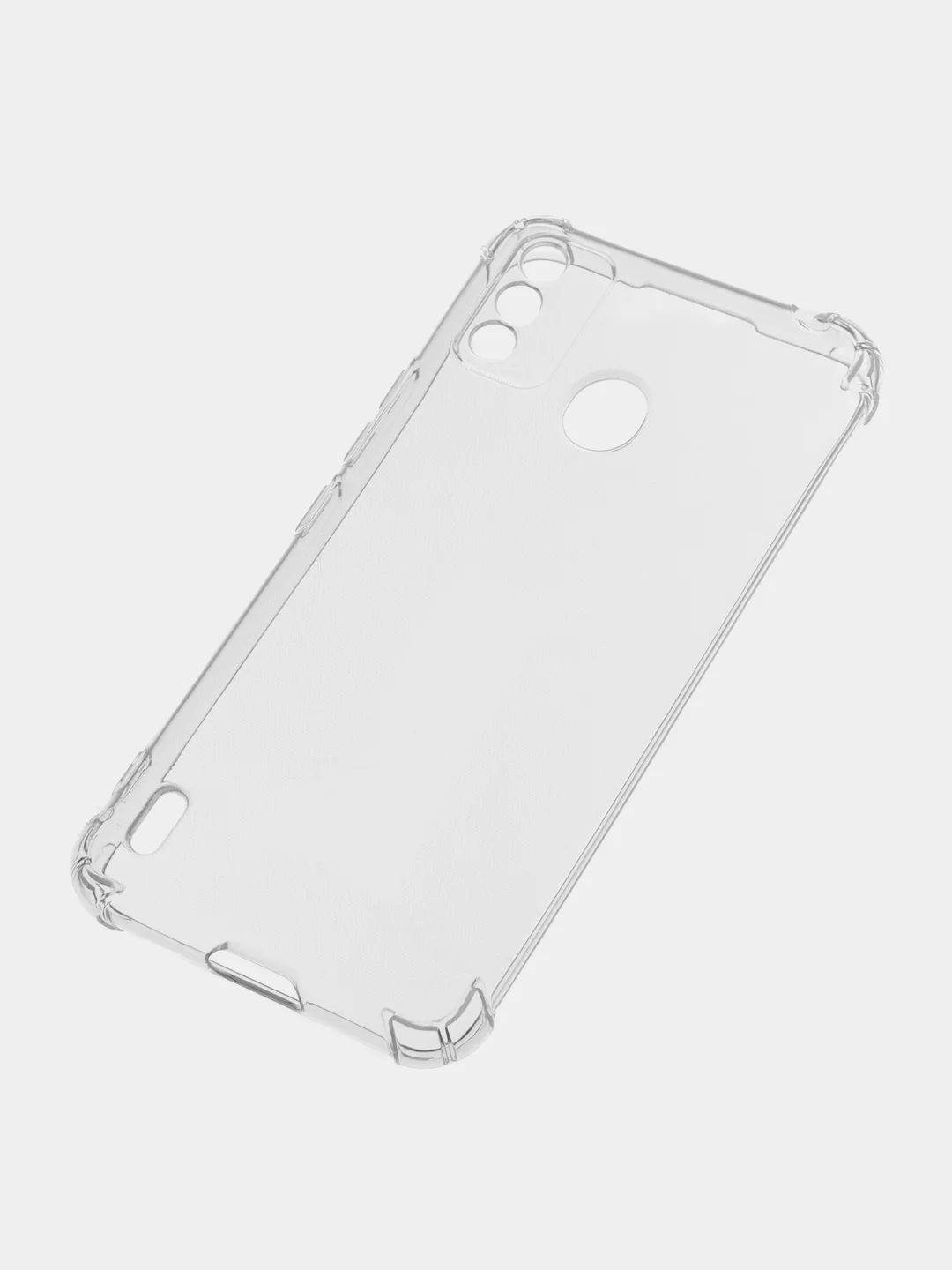 Прозрачный чехол для Itel A48 (Ител А48), силиконовый, прозрачный, с защитой камеры