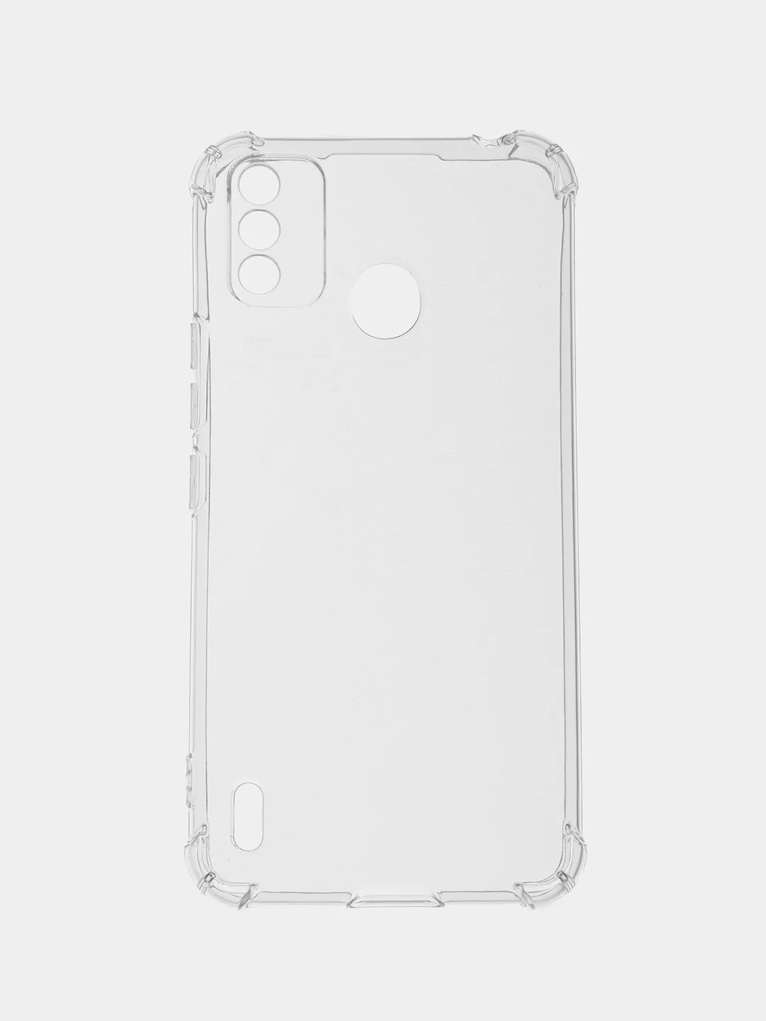 Прозрачный чехол для Itel A48 (Ител А48), силиконовый, прозрачный, с защитой камеры