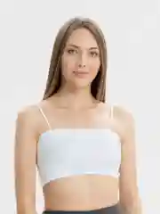Белый топ лиф бесшовный