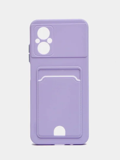 Красный чехол XIAOMI POCO M5 / POCO M4 5G с защитой камеры и карманом для пластиковой карты