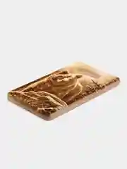Молочный доска разделочная деревянная из массива кедра, малая 28.5x17.5х2.2 см