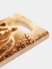 Молочный доска разделочная деревянная из массива кедра, малая 28.5x17.5х2.2 см