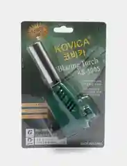 Зеленый газовая горелка с пьезоподжигом на цанговый баллон