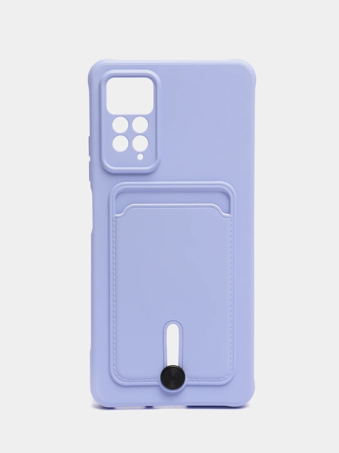 Лавандовый чехол Xiaomi Redmi Note 11 Pro / Note 12 Pro, Редми Нот 11 про с карманом для карты