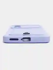 Лавандовый чехол Xiaomi Poco X4 Pro (Сяоми Поко Х4 Про), силиконовый, с карманом для карты