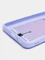 Лавандовый чехол Xiaomi Poco X4 Pro (Сяоми Поко Х4 Про), силиконовый, с карманом для карты
