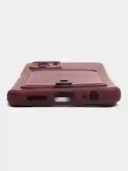 Бордовый чехол Xiaomi Redmi Note 10, 10S, Poco M5s (Сяоми Редми Нот 10, 10С), с карманом для карты