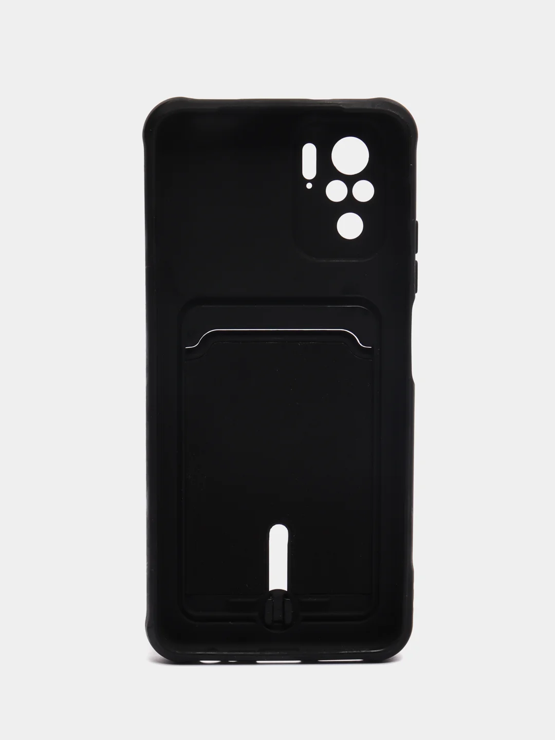 Черный чехол Xiaomi Redmi Note 10, 10S, Poco M5s (Сяоми Редми Нот 10, 10С), с карманом для карты