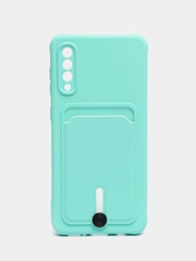 Чехол Samsung Galaxy, Самсунг Галакси A50 / A50s / A30s, силиконовый, с карманом для карты
