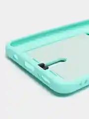 Белый чехол Samsung Galaxy, Самсунг Галакси A50 / A50s / A30s, силиконовый, с карманом для карты