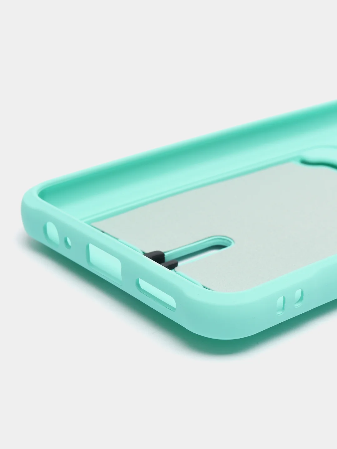 Бирюзовый чехол Xiaomi Redmi Note 10, 10S, Poco M5s (Сяоми Редми Нот 10, 10С), с карманом для карты