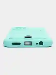 Бирюзовый чехол Xiaomi Redmi Note 10, 10S, Poco M5s (Сяоми Редми Нот 10, 10С), с карманом для карты