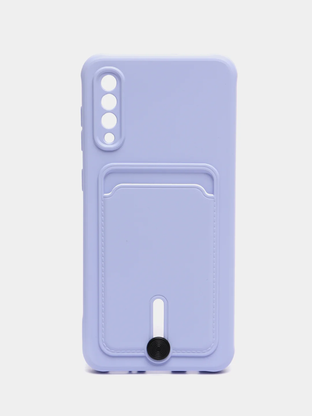 Лавандовый чехол Samsung Galaxy, Самсунг Галакси A50 / A50s / A30s, силиконовый, с карманом для карты