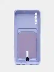Лавандовый чехол Samsung Galaxy, Самсунг Галакси A50 / A50s / A30s, силиконовый, с карманом для карты