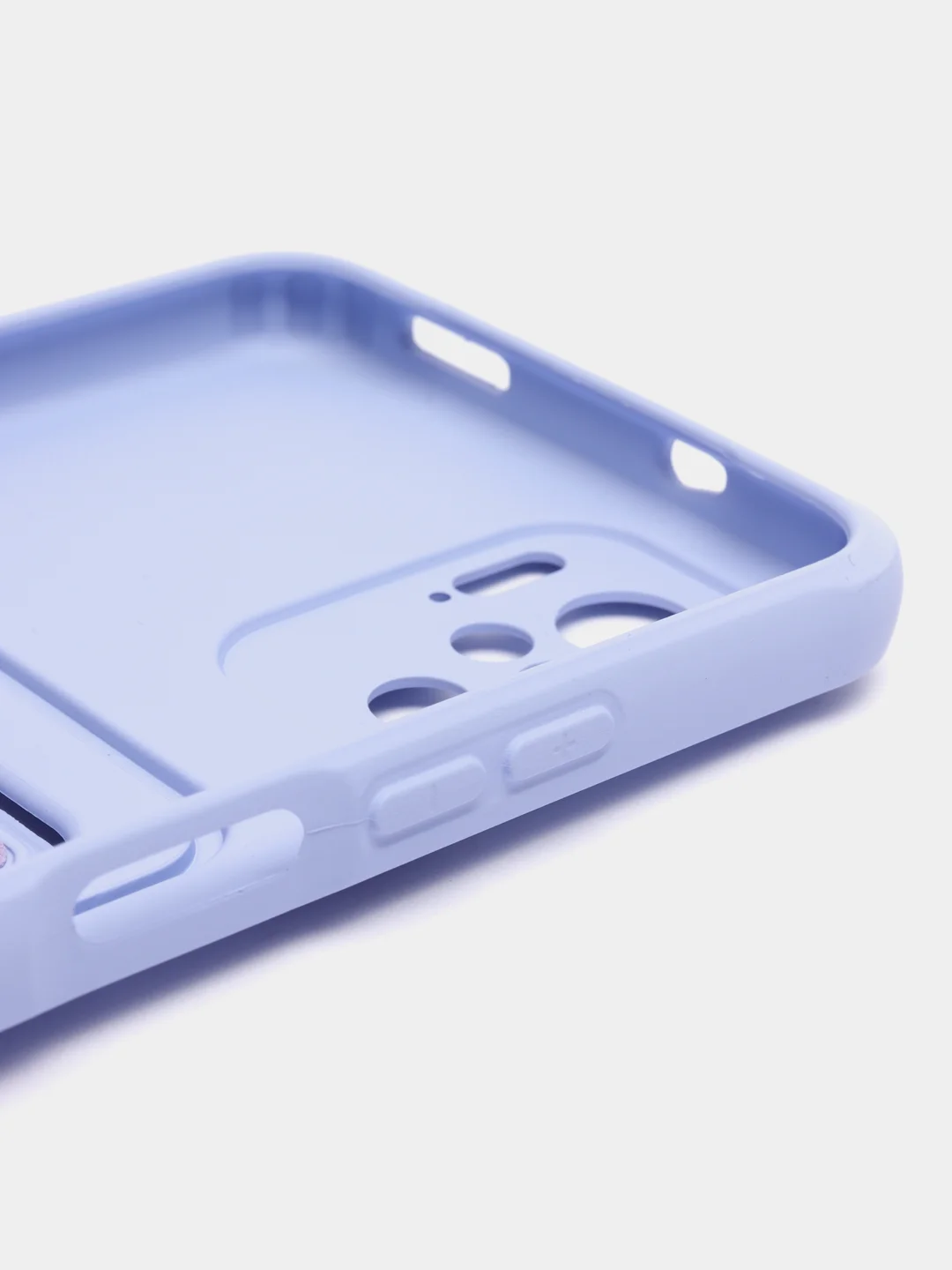 Лавандовый чехол Xiaomi Redmi Note 10, 10S, Poco M5s (Сяоми Редми Нот 10, 10С), с карманом для карты