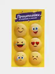 Лимонный набор значков "Прицепляйки", 6 шт, D 38 мм