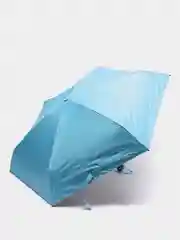 Голубой карманный зонт в капсуле/ футляре