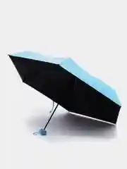 Голубой карманный зонт в капсуле/ футляре