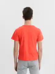 Красный футболка унисекс
