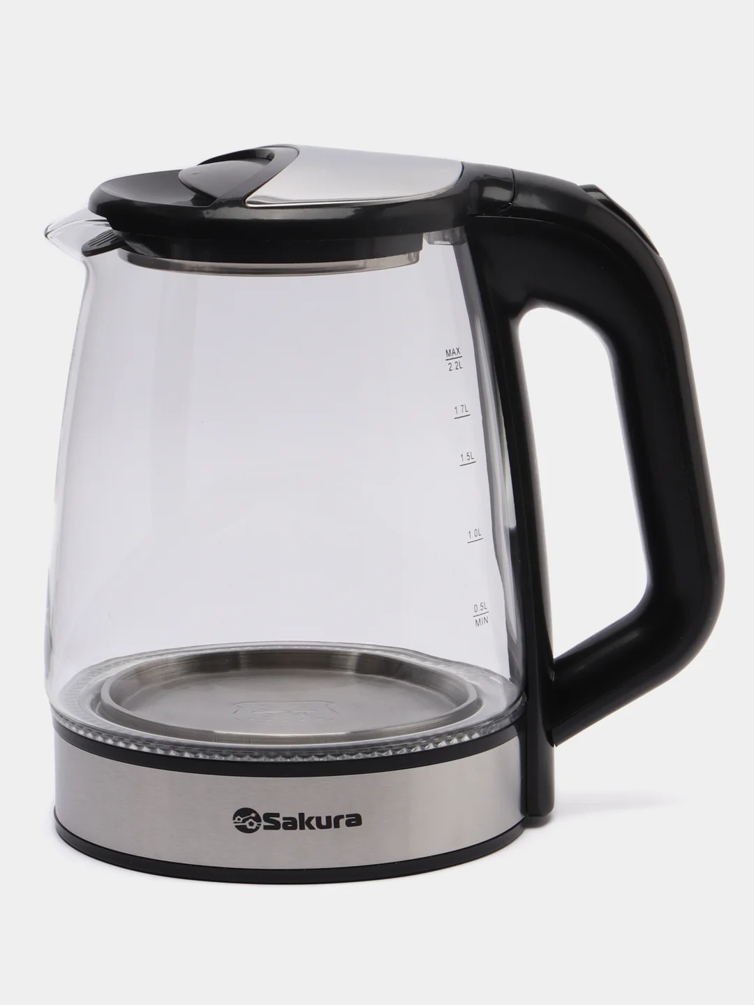 Черный чайник электрический Sakura SA-2722BK, 1500 Вт