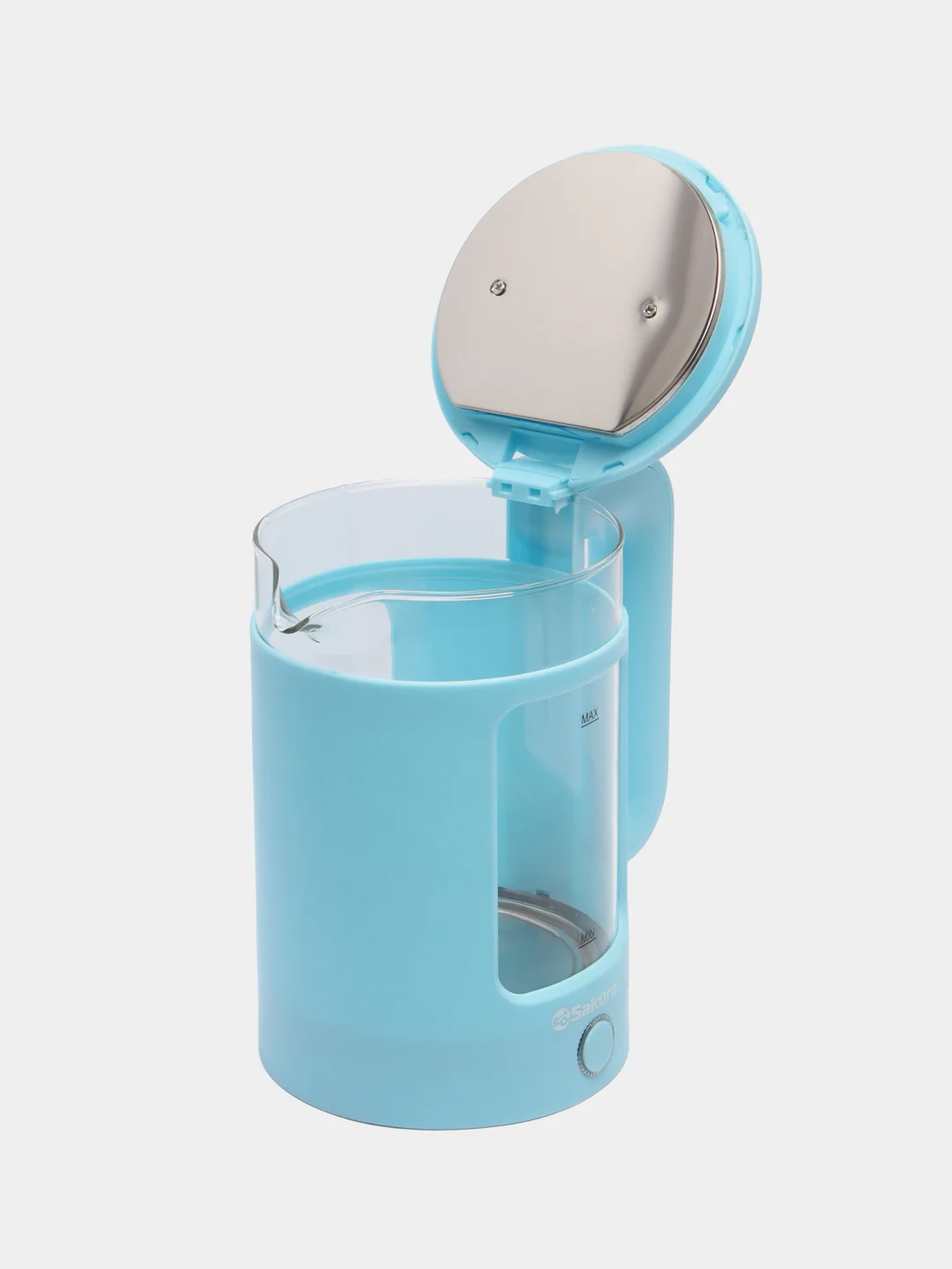 Чайник электрический Sakura SA-2737BL, стеклянный, с точечной подсветкой, 1.5 л