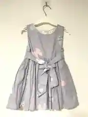 Серебряный платье детское с коротким рукавом