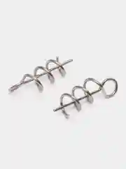 Серый крепление для силиконовых приманок, 10 штук