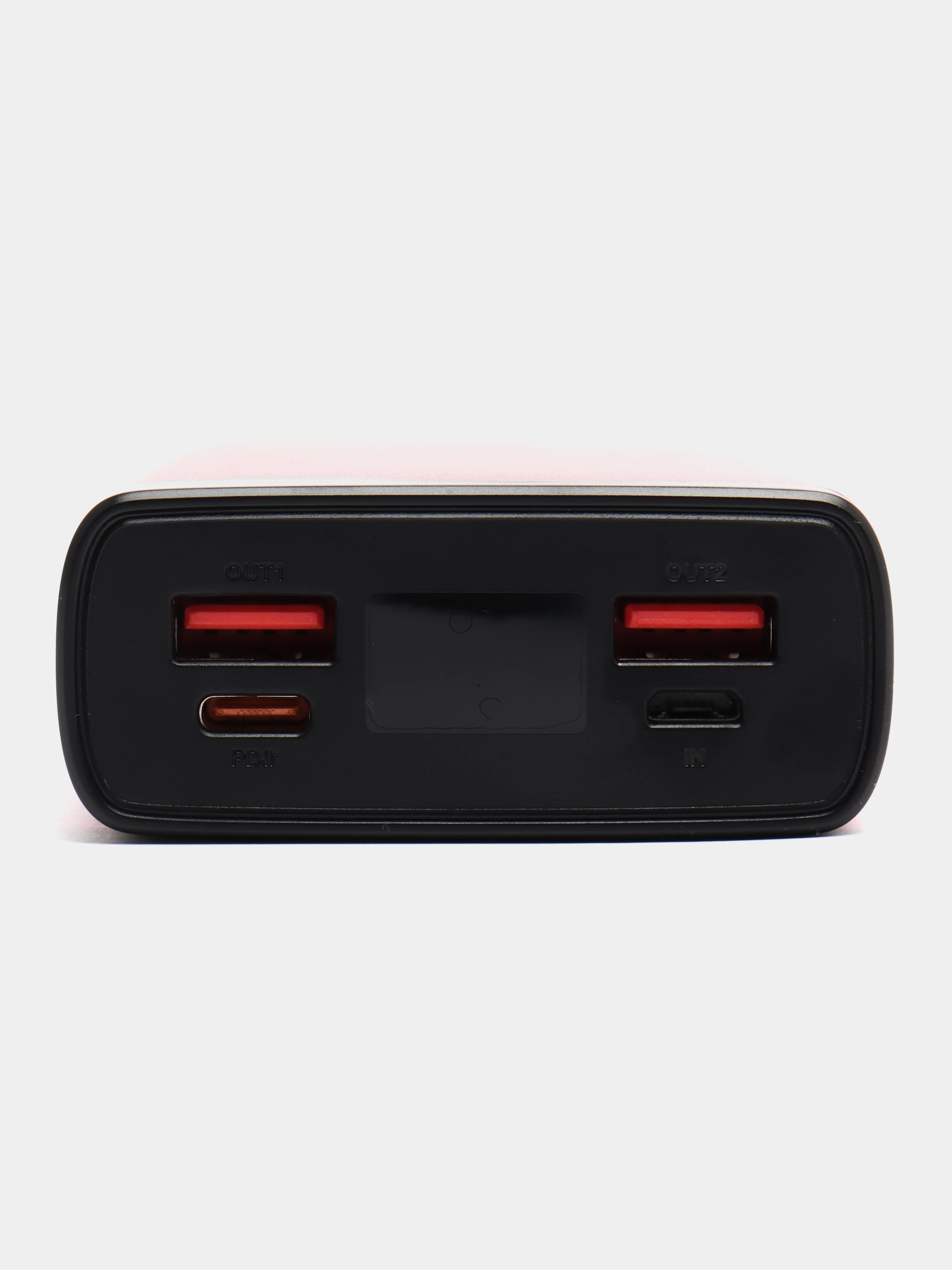 Красный внешний аккумулятор с быстрой зарядкой OLMIO QL-20, 20000mAh, 22.5W, QuickCharge 3.0