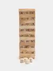 Настольная игра "Падающая башня" Дженга (Джанга), дерево, 18,5 см