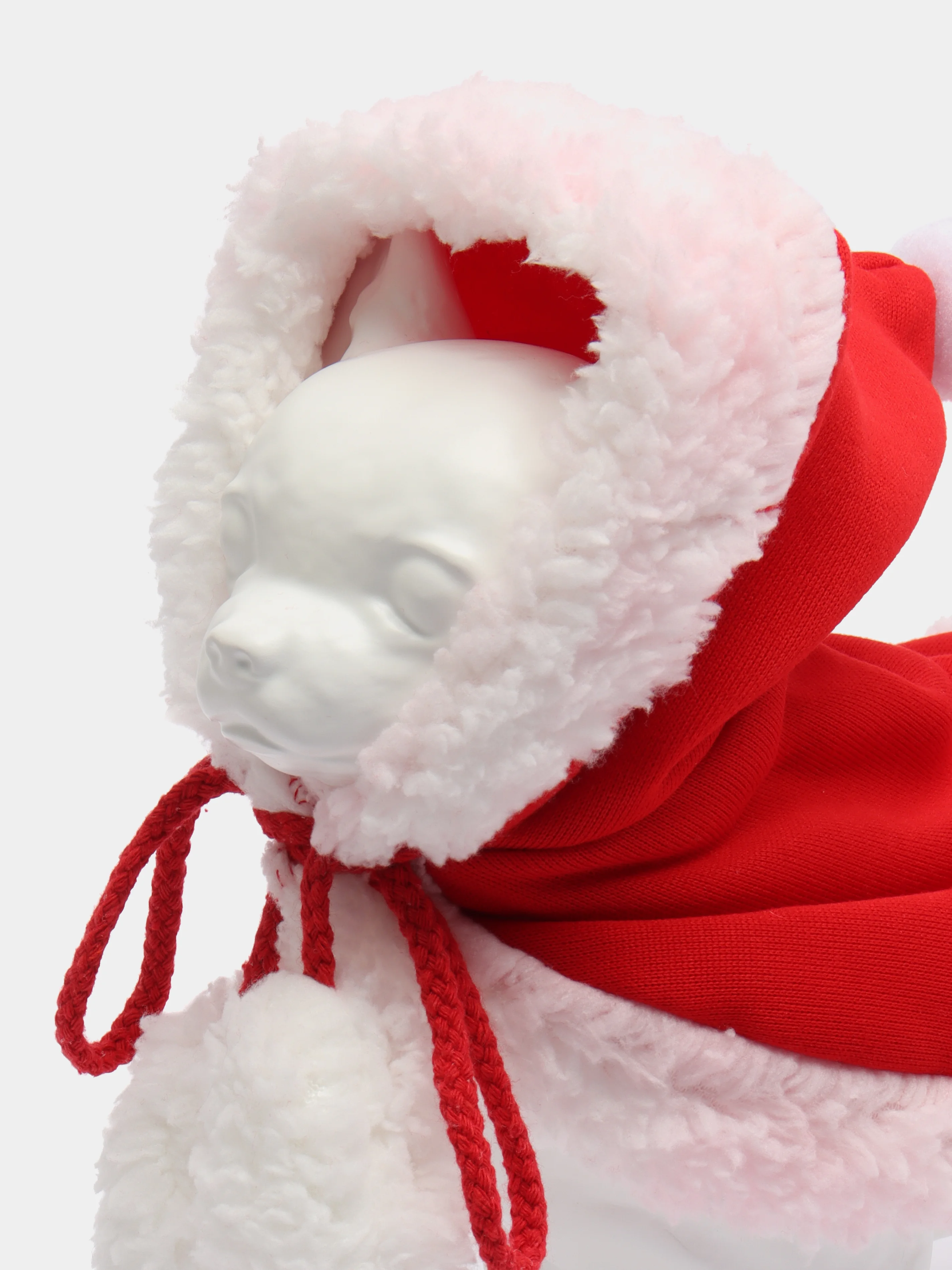 Красный новогодний костюм, для кошек и собак, 3 размера