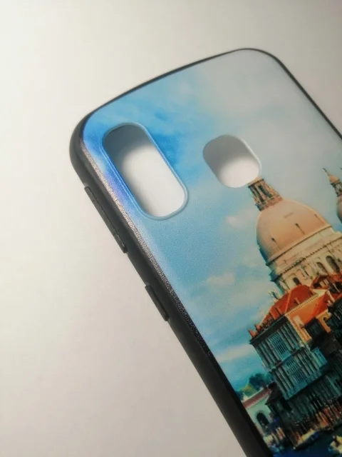Силиконовый чехол Samsug A40 с рисунком