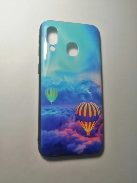 Силиконовый чехол Samsug A40 с рисунком
