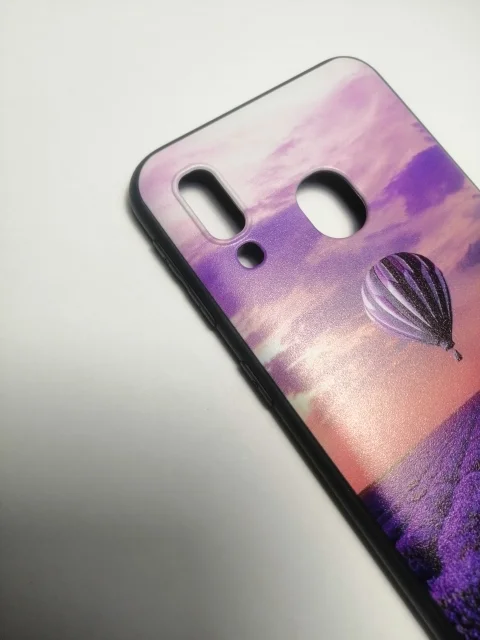 Силиконовый чехол Samsug A40 с рисунком
