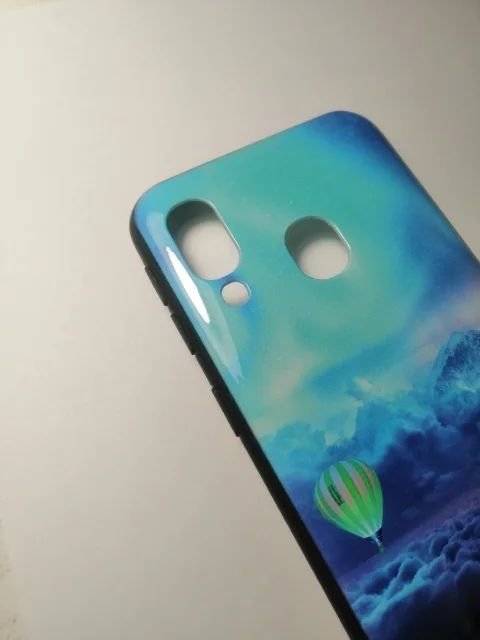 Силиконовый чехол Samsug A40 с рисунком