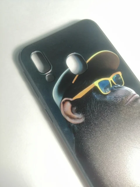 Силиконовый чехол Samsug A40 с рисунком