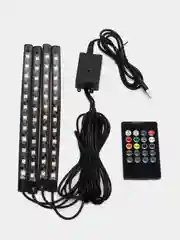 Светодиодная лента RGB 12 LED, для салона автомобиля