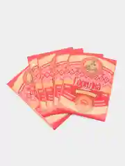 Алый этикетки  на бутылки для самогона, по 5 штук