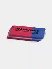 Ластик резинка стирательная Brauberg набор 4 шт., размер 41х14х8, красно-синие