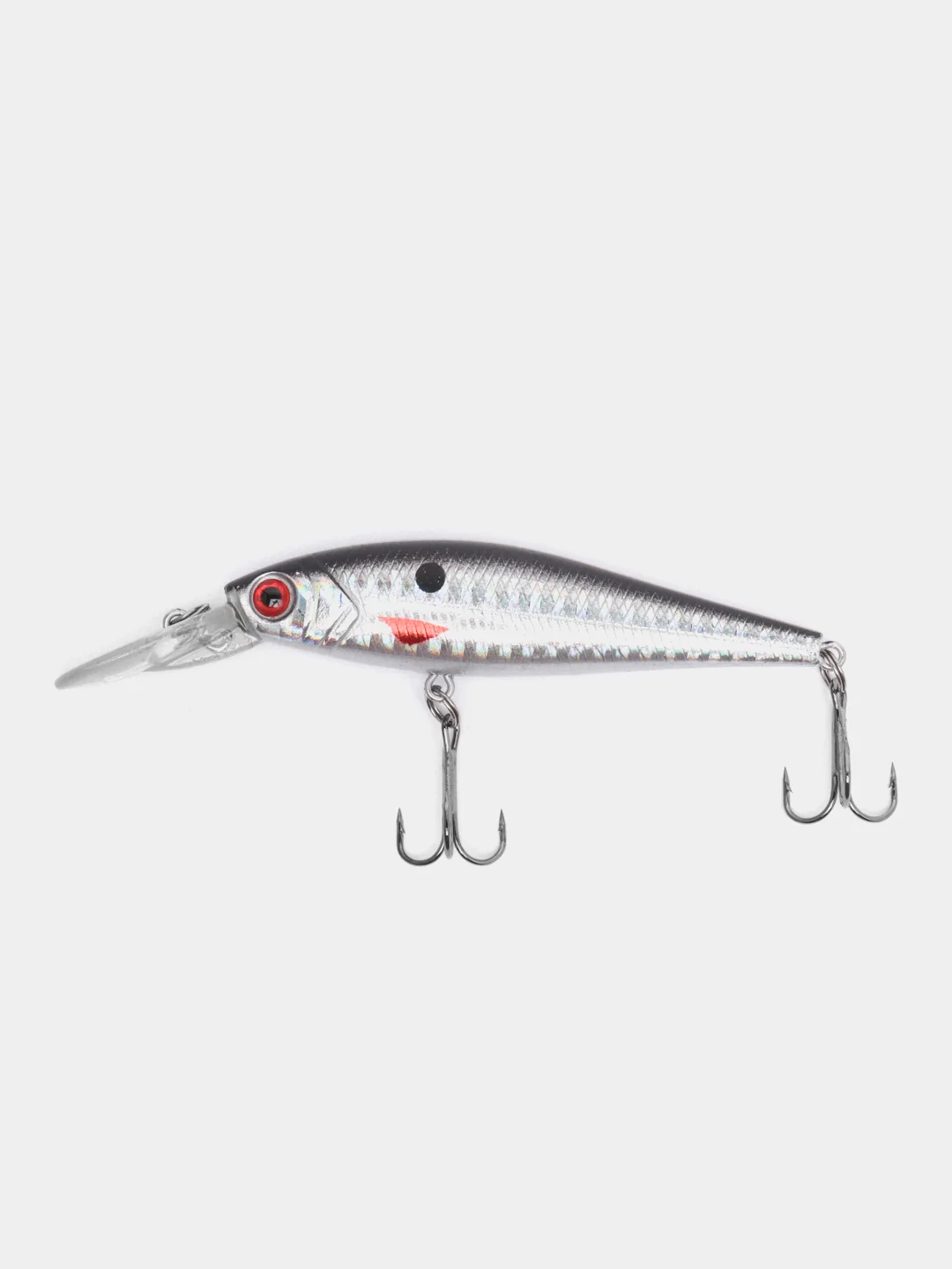 Серебряный рыболовный воблер "Минноу" (Minnow), 8 см, 9,5 г, 8 цветов