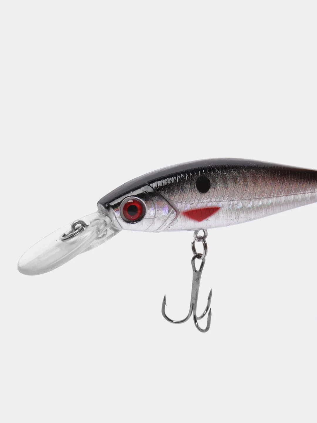 Серебряный рыболовный воблер "Минноу" (Minnow), 8 см, 9,5 г, 8 цветов