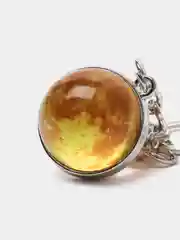 Бирюзовый брелок-шар для ключей "Планеты. Космос"