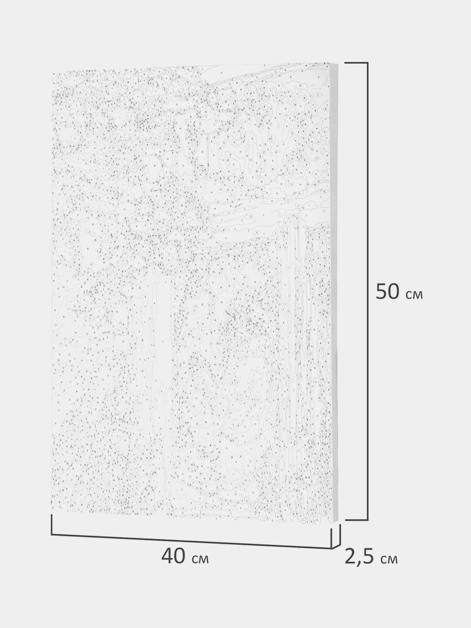Раскраска-картина антистресс по номерам, цифрам 40х50 см, "Кот и снегири", 662899