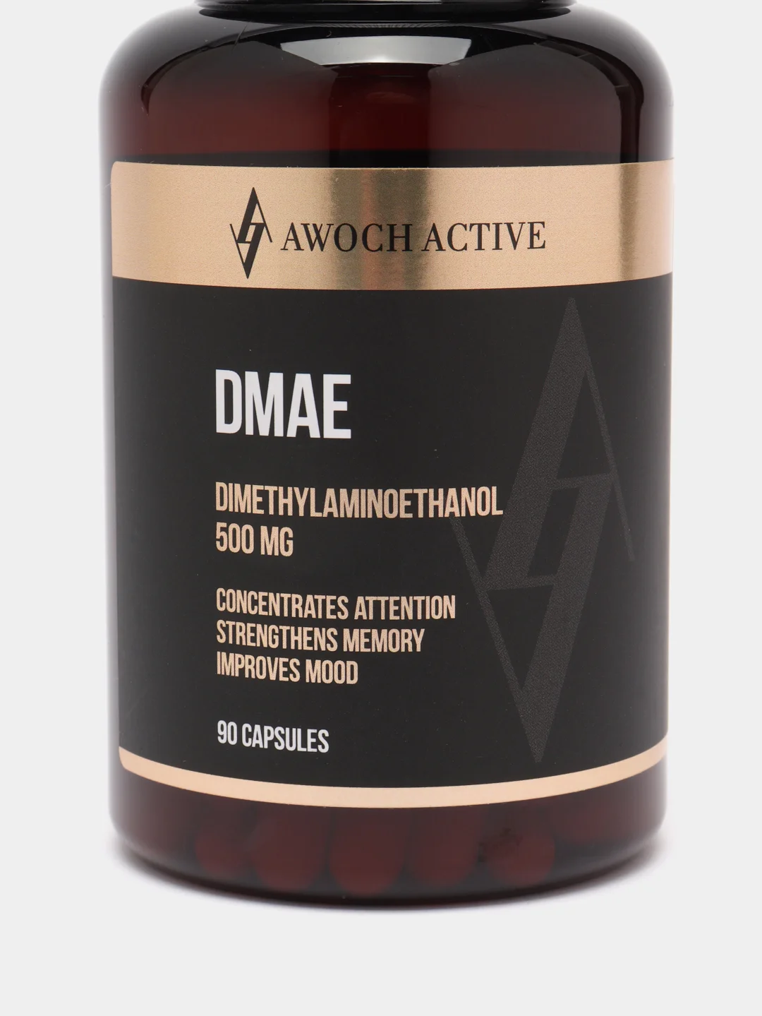 БАД к пище AWOCH ACTIVE DMAE, диметиламиноэтанол, 500 мг, 90 капсул, 64,8 г