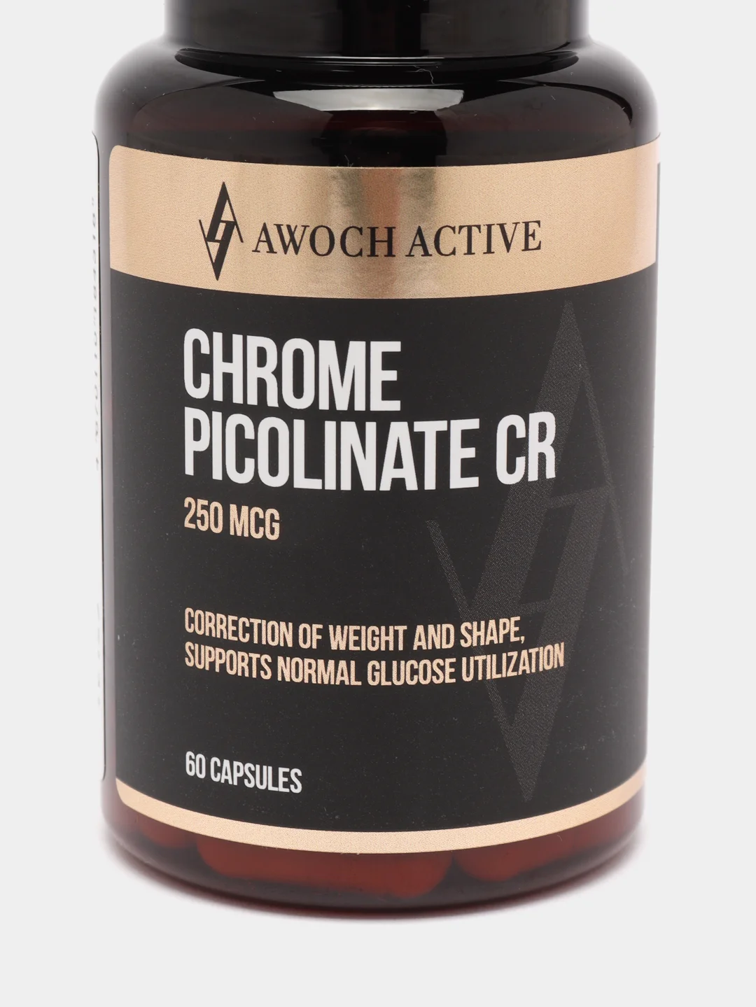 БАД к пище AWOCH ACTIVE Chrome Picolinate CR, хром пиколинат, 250 мкг, 60 капсул, 27 г