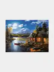 Алмазная мозаика картина вышивка из страз 30*40 см, "Вечер в горах", 662409