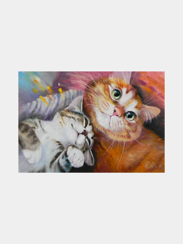 Алмазная мозаика картина вышивка из страз 30x40 см, "Тёплая дружба", 662561
