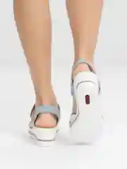 Голубой женские летние босоножки Rieker