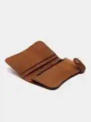 Бежевый меланж кошелек/ мужской/ натуральная кожа