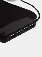 Черный коврики для мыши, двух видов, с USB разветвителем, с беспроводной зарядкой