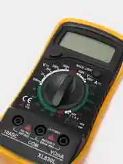 Желтый мультиметр цифровой XL830L, со звуковой прозвонкой и подсветкой экрана